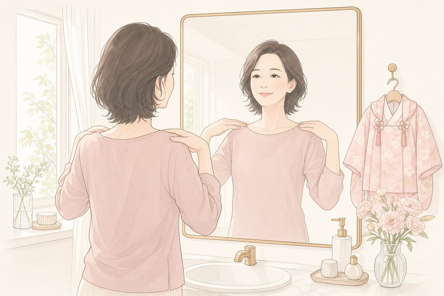 撮影の日の朝にできることは？の図