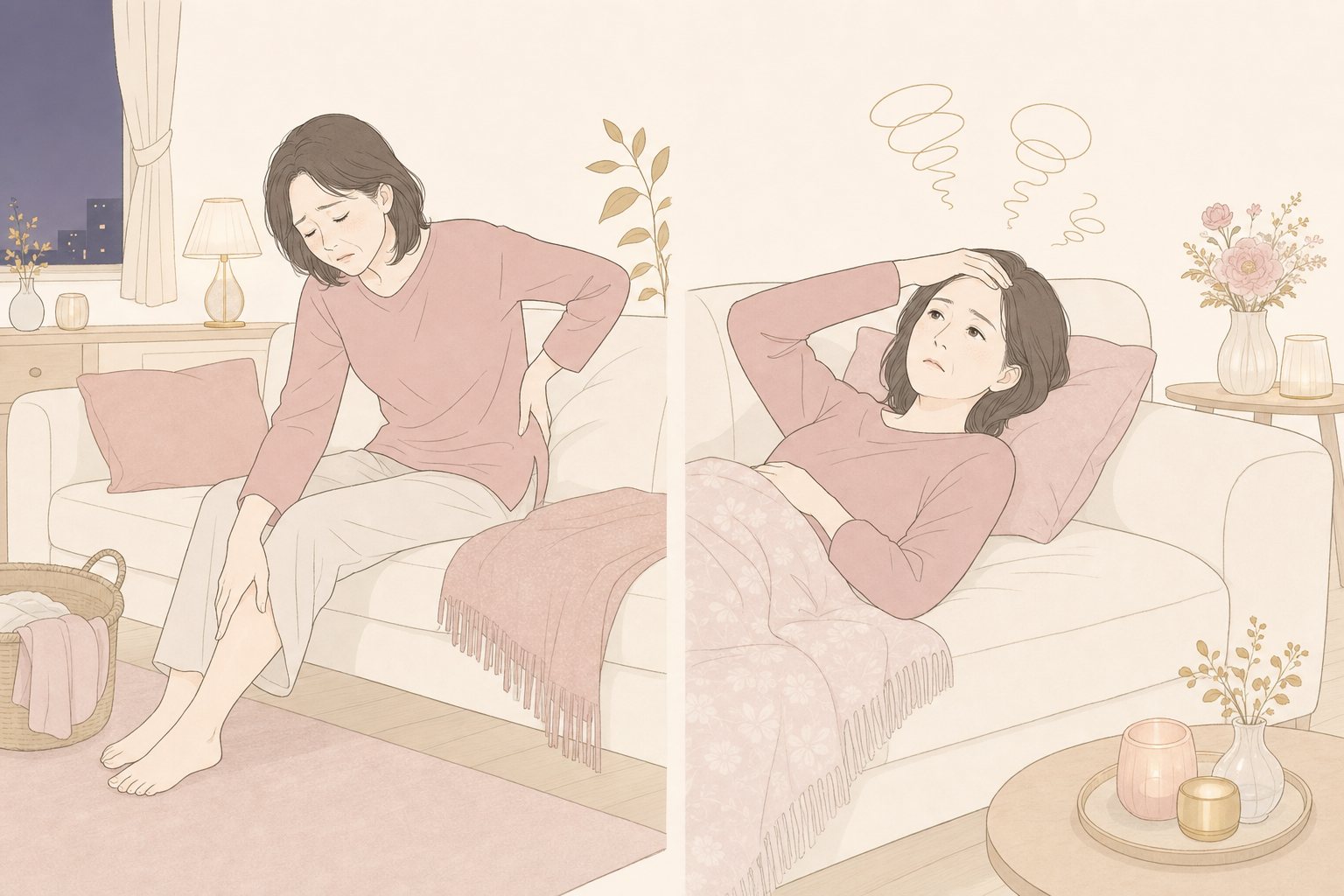 体と頭、疲れているのはどっち？の図