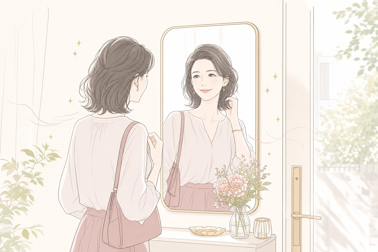 流したあとの顔を見ると…？の図